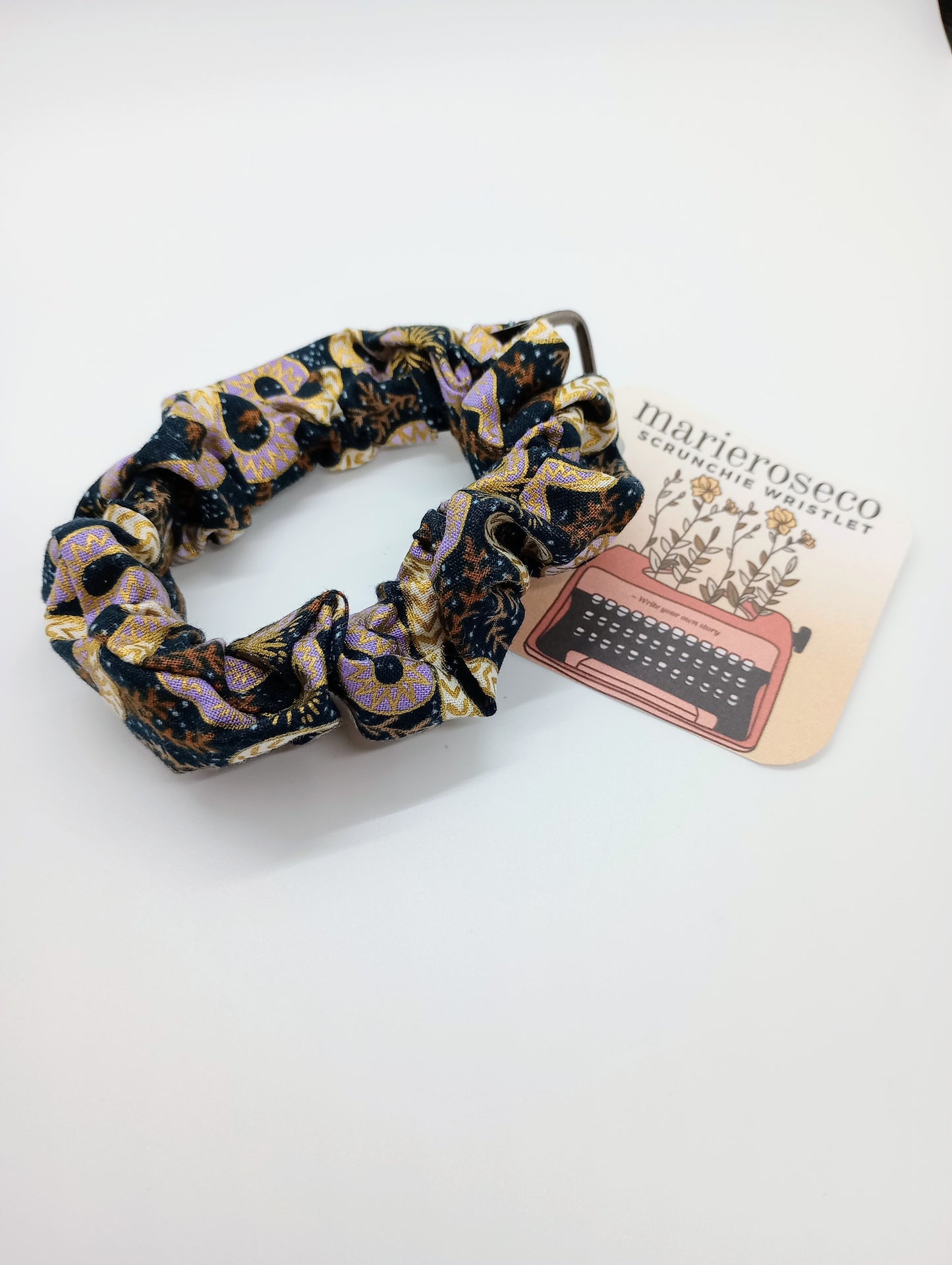 Snake scrunchie wristlet