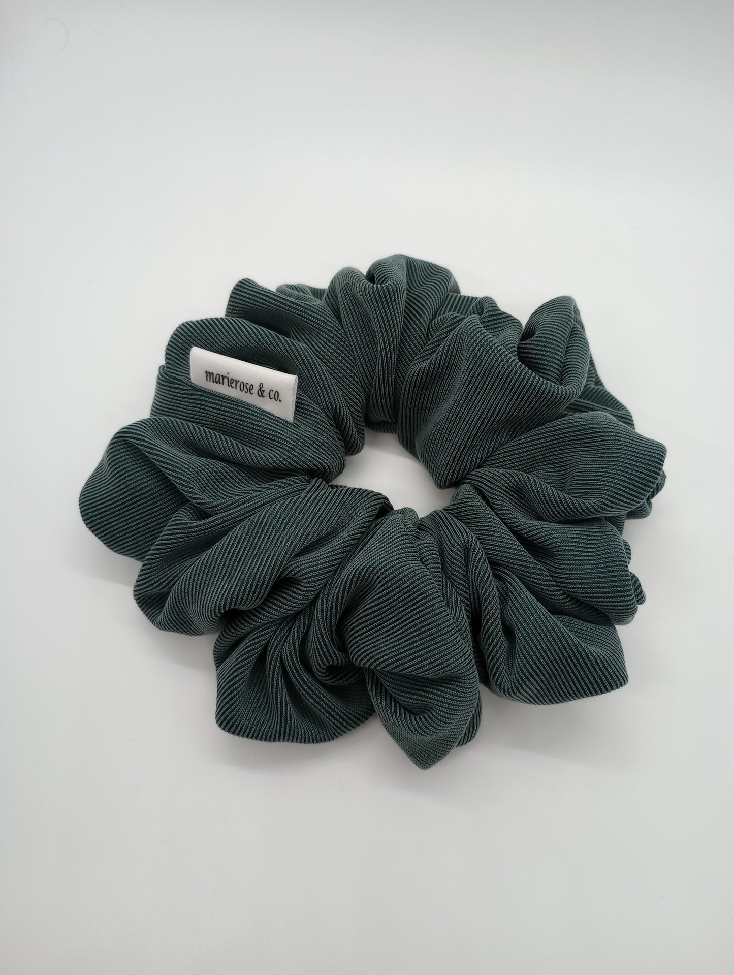 lovely green medium scrunchie