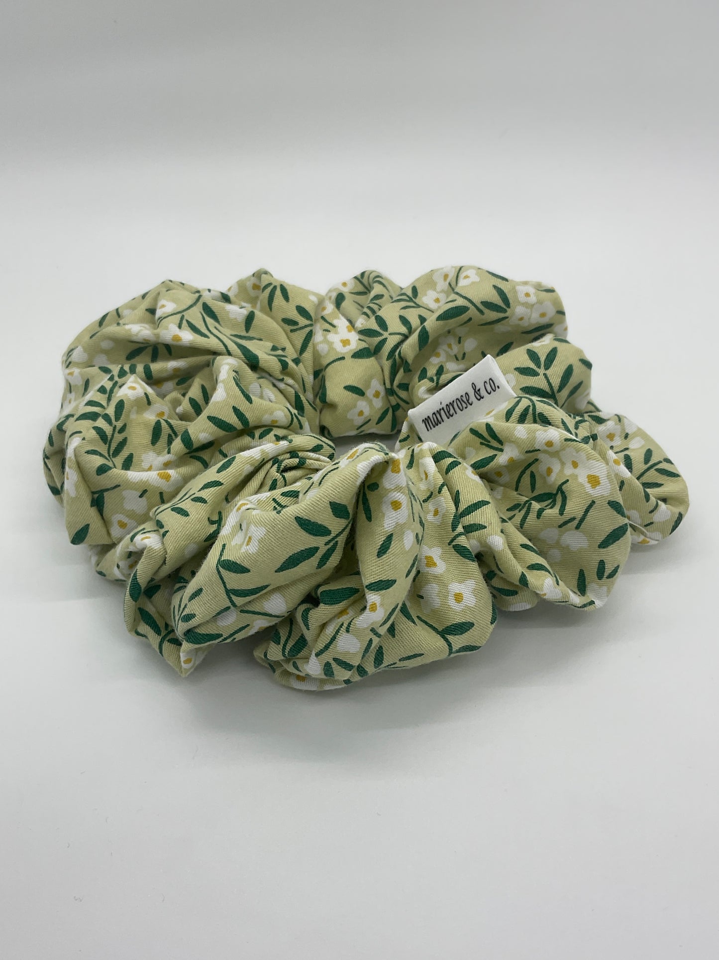 Summer’s green medium scrunchie