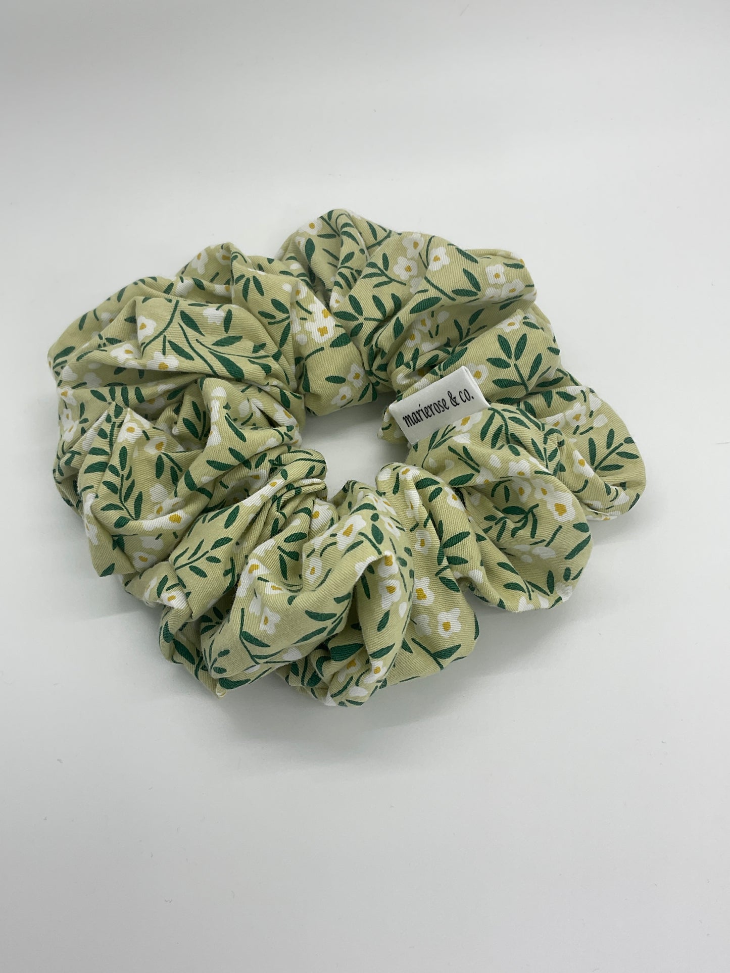 Summer’s green medium scrunchie